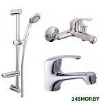 Картинка Комплект смесителей Rubineta Optima 10 + Optima 18 + Varianta Delta 625105