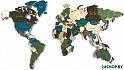 Подложка для пазла Woodary Для карты мира XXL 3241