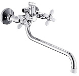 Картинка Смеситель Эверест B22-071A (белый/хром)