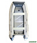 Картинка Надувная лодка Polar Bird Merlin PB-360M ПБ41 стеклокомпозит (серый/белый)