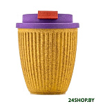 Картинка Многоразовый стакан Walmer Eco Bean W24201809 250мл (желтый/фиолетовый)