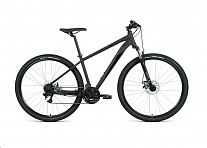 Картинка Велосипед FORWARD APACHE 29 2.2 S DISC 2021 (р.17, чёрный матовый/чёрный) (RBKW1M39GS03)