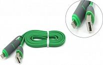 Картинка Кабель Defender USB 2.0 micro-B Lightning 1м Green (87489)