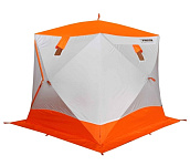 Картинка Палатка Пингвин Призма премиум Strong 1сл. (белый/оранжевый)