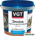 Картинка Эмаль VGT ВД-АК-1179 универсальная перламутровая (серебристо-бел, 1 кг)