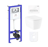 Картинка Унитаз Lavinia Boho Relfix Aveo Rimless 6 в 1 77040129 (белое стекло)