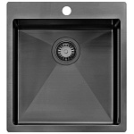 Картинка Кухонная мойка ZorG ZRN 5045 Nano PVD Gunblack 3 мм