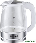 Картинка Чайник электрический Delta LUX DL-1204W белый