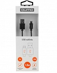 Картинка Кабель QUMO USB-mUSB PVC-PVC 1,8m (Black)