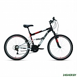 Картинка Велосипед Altair MTB FS 26 1.0 р.16 2021 (черный/красный)