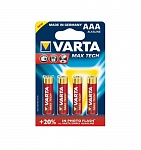 Картинка Батарейка VARTA Max Tech AA 4 шт.