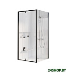 Картинка Душевая стенка Ravak Pivot PPS 90 (черный/прозрачное)