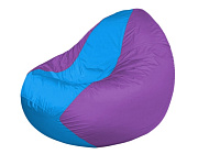 Картинка Бескаркасное кресло Flagman Classic К2.1-209 (голубой/сиреневый)