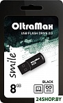 Картинка Флеш-память OLTRAMAX 8GB Smile USB2.0 (черный)