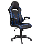 Картинка Кресло AksHome Драйв (черный/синий)
