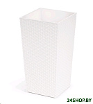 Картинка Кашпо Альтернатива Ротанг М6826 (белый)