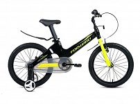 Картинка Детский велосипед FORWARD Cosmo 18 (чёрный/жёлтый, 2021)