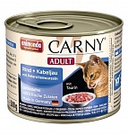 Картинка Консервированный корм для кошек Animonda Carny Adult с говядиной, треской и петрушкой (0,2