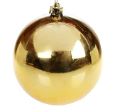Картинка Шар елочный Greenterra 25 см (золотой глянец)