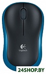 Картинка Мышь беспроводная Logitech M185 Wireless Mouse Blue