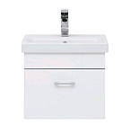 Картинка Тумба с умывальником Aquanet Верона 50 00254066 с умывальником Moduo Slim (белый)