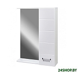 Картинка Шкаф с зеркалом Doratiz Вега 50 (правый, белый)