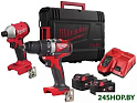 Набор электроинструмента Milwaukee M18 BLPP2B3-502X 4933492846 (шуруповерт, винтоверт, 2 АКБ, кейс)