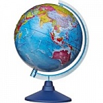 Глобус Земли политический рельефный. Диаметр 250мм