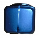 Картинка Бак для душа Садко 100л (ЭВН, пластиковый шаровой кран, уровень воды) (темно-синий)
