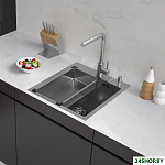 Eco AR мойка 450*500, коландер G, дозатор Satin Decor Millet