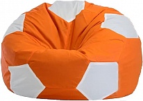 Картинка Кресло-мешок Flagman Мяч Стандарт М1.1-09 (оранжевый/белый)