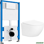 Sulzdorf с микролифтом и кнопкой смыва 219702HD (белый/белый)