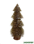 Картинка Елочка настольная Серпантин декоративная снежок (золотистый) 201-1296