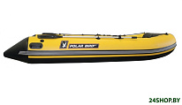 Картинка Надувная лодка Polar Bird Merlin PB-340M ПБ53 НДНД (черный/желтый)