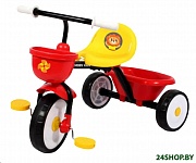 Картинка Детский велосипед Moby Kids Primo Львенок (красно-желтый)