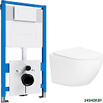 Sulzdorf с микролифтом и кнопкой смыва 219702J (белый/белый)