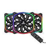 Картинка Вентилятор для корпуса Enermax SquA RGB (черный) UCSQARGB12P-BP3