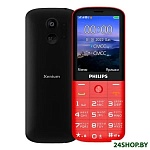 Картинка Кнопочный телефон Philips Xenium E227 (красный)