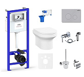 Картинка Унитаз Lavinia Boho Relfix Grance Hill Rimless 10 в 1 75110745 (матовый пластик)