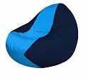 Бескаркасное кресло Flagman Classic К2.1-229 (голубой/темно-синий)