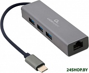 Картинка USB-хаб Cablexpert A-CMU3-LAN-01