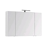 Картинка Шкаф с зеркалом для ванной AQUANET Остин 120 00203926 (белый)