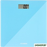 Картинка Весы напольные Hyundai H-BS03783 (голубой)
