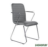 Картинка Кресло Brabix Visit CF-101 (хром/экокожа темно-серый)