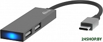 Картинка USB-хаб Ritmix CR-4201 Metal