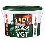 Картинка Краска VGT Для наружн/внутр. работ Моющаяся ВД-АК-1180 15 кг (белоснежный)