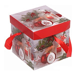 Картинка Упаковка подарков Серпантин Зимний вечер 15x15x15 см 214-036