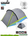 Картинка Треккинговая палатка Norfin Maula 3 (серый/голубой)