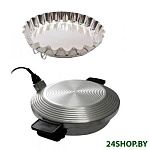 Картинка Электрошашлычница УЗБИ Чудо печь-сковорода (черно-белый)