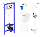 Картинка Унитаз Lavinia Boho Relfix One 9 в 1 97010017 (белый пластик)